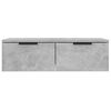 vidaXL Armadietto a Muro Grigio Cemento 68x30x20 cm Legno Multistrato