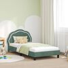 vidaXL Struttura letto bambini con testata Verde Mare 90 x 190 cm