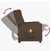 vidaXL Poltrona Massaggiante Elettrica Marrone in Tessuto