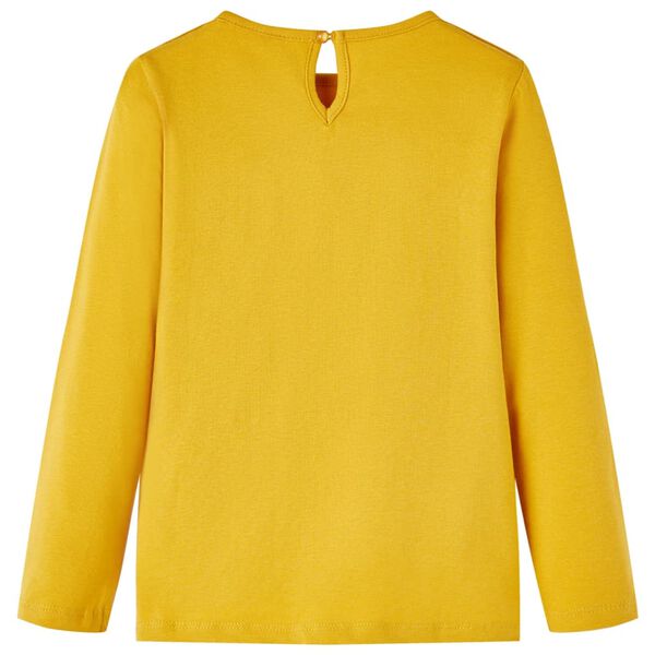 Maglietta da Bambina a Maniche Lunghe Ocra 116