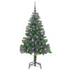 vidaXL Albero di Natale con 150 LED con supporto Verde 150 cm PVC