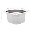 vidaXL Contenitori Gastronorm 12 pz GN 1/6 100 mm in Acciaio Inox