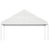 vidaXL Gazebo con Tetto Bianco 6,69x5,88x3,75 m in Polietilene