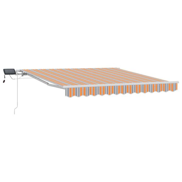 vidaXL Tenda Retrattile Multicolore 350 x 250 cm Tessuto e acciaio