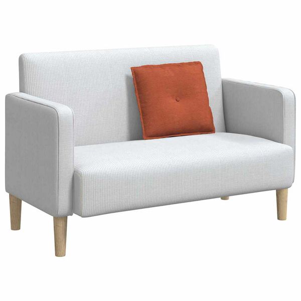 vidaXL Cuscino per Schiena Rosso Arancio 50 x 45 cm Tessuto in Cords