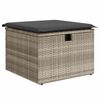 vidaXL Set Divani da Giardino 11 pz con Cuscini in Polyrattan Grigio