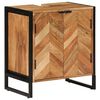 vidaXL Mobile da Bagno 55x35x60 cm in Legno Massello di Acacia e Ferro