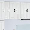 vidaXL Mobile da cucina Lucca 2 pcs Bianco Lucido 30 x 31 x 80 cm