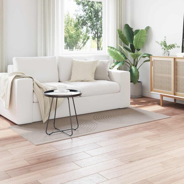 vidaXL Tappeti per area HUARTE Crema 200 x 80 cm Poliestere