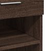 vidaXL Credenza Rovere Marrone 80x42,5x124 cm in Legno Multistrato