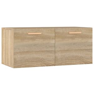 vidaXL Mobile Parete Rovere Sonoma 80x35x36,5cm Legno Multistrato