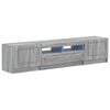vidaXL Mobile TV LED UTRECHT 3 pz Sonoma grigio Legno ingegnerizzato
