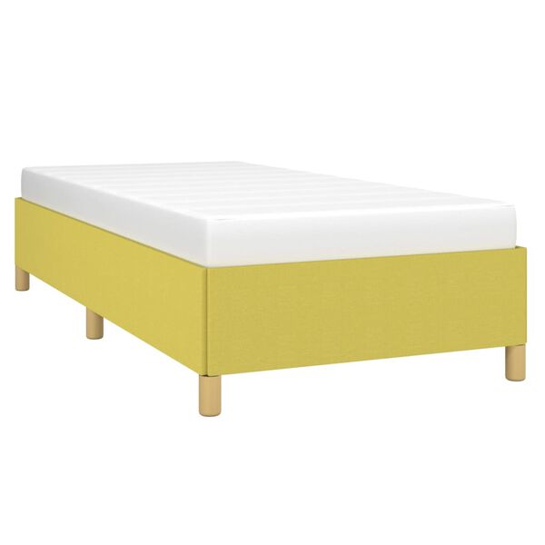 vidaXL Giroletto senza Materasso Verde 100x200 cm in Tessuto