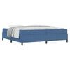 vidaXL Struttura del letto con materasso Blu 200 x 200 cm Tessuto