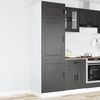 vidaXL Armadio da Cucina Kalmar Nero in Legno Multistrato