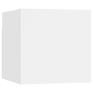 vidaXL Mobile Porta TV a Parete Bianco 30,5x30x30 cm
