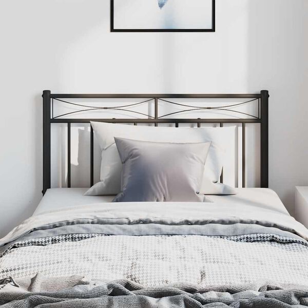 vidaXL Testiera di Ricambio in Metallo Nero 100 cm