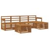 vidaXL Set divani 6 pcs Naturale Legno di Acacia Massello