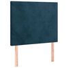 vidaXL Testiera Blu Scuro 100x5x118/128 cm Velluto