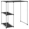 vidaXL Rastrelliera per Lavatrice Nera 87x55x90,5 cm Ferro