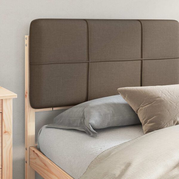 vidaXL Letto con Testiera Rivestita Talpa 180 x 200 cm Pino massello