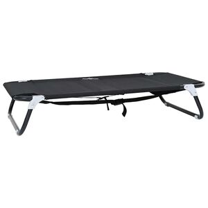 vidaXL Letto per Cani Nero 90 x 55 x 18 cm Acciaio