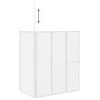vidaXL Schermo da Bagno Glassato 120 x 70 x 137 cm