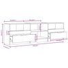 vidaXL Mobile per TV Grigio Cemento 150x33,5x45cm Legno Ingegnerizzato