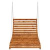 vidaXL Letto a Dondolo in Legno Ricurvo Finitura Teak 115x147x46 cm