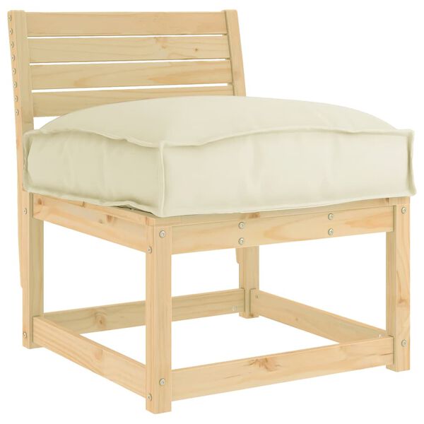 vidaXL Cuscino Crema 60 x 40 x 8 cm Tessuto Oxford