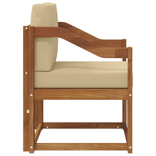 vidaXL Divano da esterno Legno di Acacia Massello e Poliestere