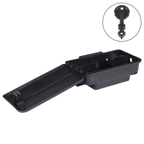 vidaXL Trappole per Topi 4 pz Nere 22x12,5x7,5 cm