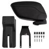 vidaXL Bracciolo Auto Nero 12x29x(32-46) cm ABS