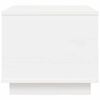 vidaXL Tavolino da Salotto Bianco 40x50x35 cm Legno Massello di Pino