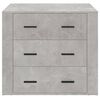 vidaXL Credenza Grigio Cemento 80x33x70 cm in Legno Multistrato
