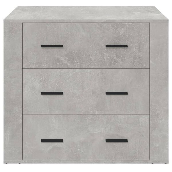 vidaXL Credenza Grigio Cemento 80x33x70 cm in Legno Multistrato
