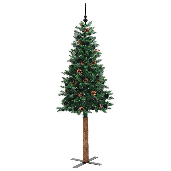 vidaXL Albero di Natale snodato con 300 LED con supporto Verde 210 cm