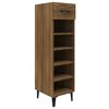 vidaXL Scarpiera Rovere Marrone 30x35x105 cm in Legno Multistrato