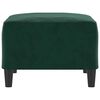 vidaXL Poggiapiedi Verde Scuro 70x55x41 cm in Velluto