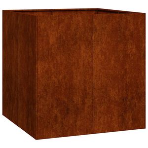 vidaXL Fioriera Arrugginita 80x80x80 cm in Acciaio Corten