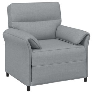 vidaXL Divano 1 posto Grigio Chiaro 88 x 83 x 95 cm Tessuto