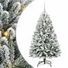 vidaXL Albero di Natale artificiale 120 cm 150 LED Bianco caldo