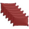 vidaXL Federa 6 pz HOUTEN Rosso Vino 50 x 80 cm Poliestere