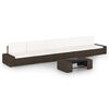 vidaXL Set Divani da Giardino 6 pz con Cuscini in Polyrattan Marrone