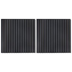 vidaXL Pannelli da parete 2 pcs Antracite 60,5 x 60 cm