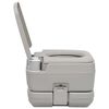 vidaXL WC Portatile per Campeggio Grigio 10+10 L