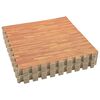 vidaXL Tappetino per piscina 12 pz legno 4,32 ㎡ Schiuma EVA