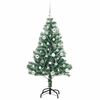 vidaXL Albero di Natale Artificiale Imbiancato con Luci LED 150 cm