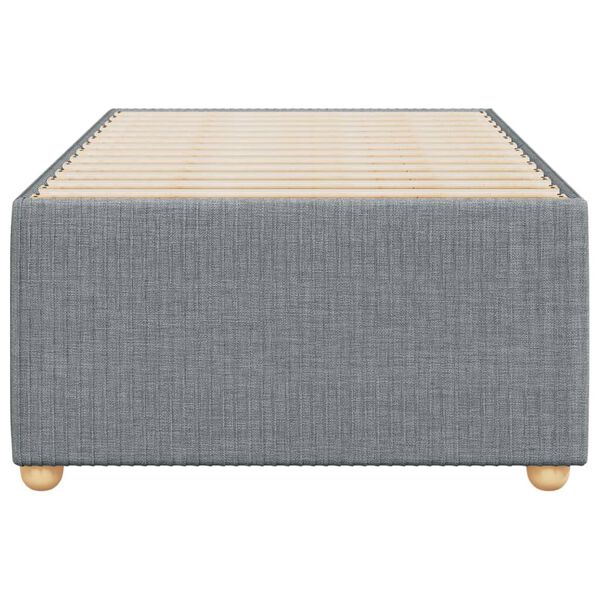 vidaXL Giroletto senza Materasso Grigio Chiaro 90x200 cm Tessuto