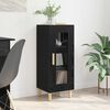 vidaXL Credenza Rovere Nero 34.5 x 32.5 x 90 cm Legno multistrato